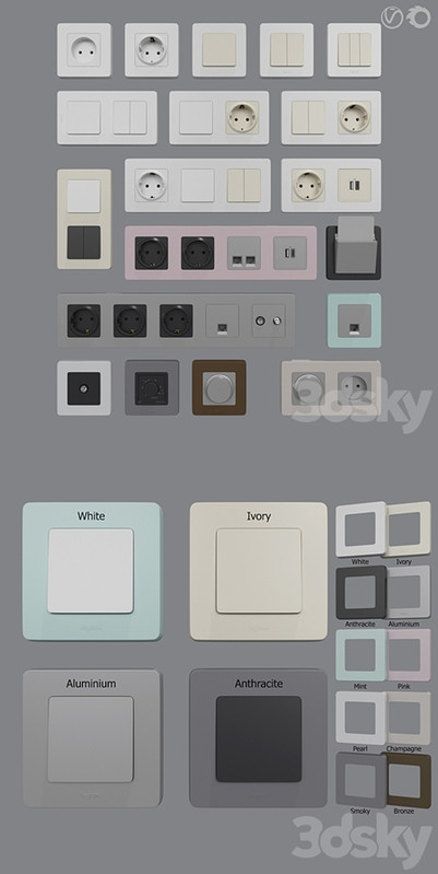 Legrand Inspiria sockets and switches